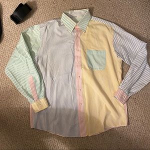 Vintage Colorblock Dress Shirt